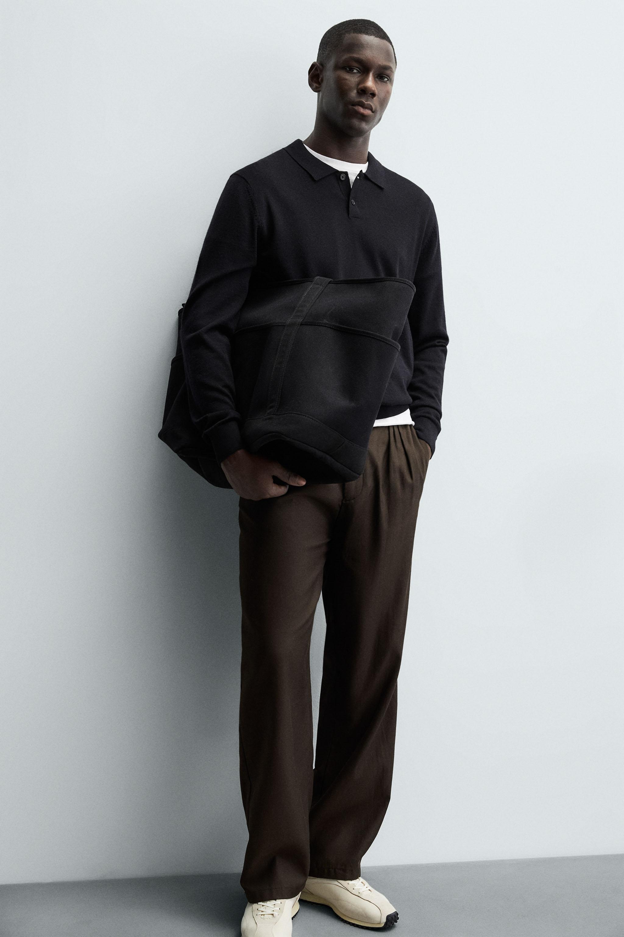 100% WOOL KNIT POLO SHIRT